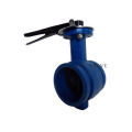 Beautiful design worm actuated underground pipe network flange butterfly valve